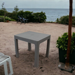 Стол разборный пластиковый Adrianoplast капучино 395х480х75 мм прямоугольный (Р6059КАП) - фото 2