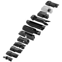 Щетка стеклоочистителя бескаркасная 380 мм мультиадаптерная DSV - фото 17