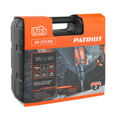 Дрель-шуруповерт аккумуляторная бесщеточная Patriot BR 207UES BL 18 В 2 Ач Li-Ion 2 АКБ и ЗУ (180301507) - фото 7