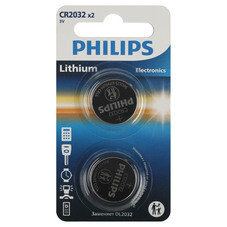 Батарейка Philips Lithium таблетка CR2032 3 В (2 шт.) (Б0062716)