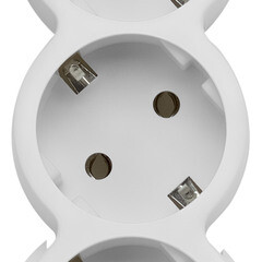 Удлинитель Düwi 3 розетки 3 м ПВС 3х0,75 кв.мм 10 А 2,2 кВт с кнопкой белый (32008 3) - фото 7