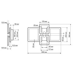 Люстра светодиодная потолочная Ritter Spoleto 100 Вт 2700-6400К 34 кв.м (52032 0) - фото 2
