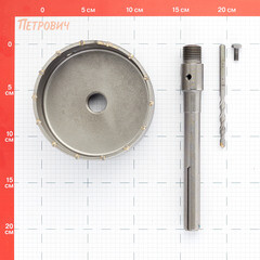 Коронка твердосплавная Практика по бетону d125 мм с переходником (917-958) - фото 2