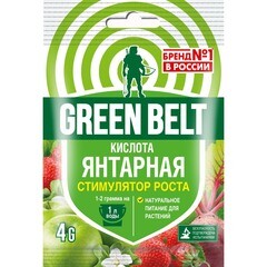 Регулятор роста для растений Янтарная кислота Green Belt 4 г - фото 1