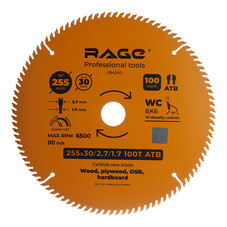 Диск пильный по дереву Rage by Vira Clean cut 255х30 мм 100 зубьев (594240)
