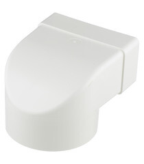 Соединитель угловой пластиковый для плоских воздуховодов 55х110 мм с круглыми d100 мм - фото 4