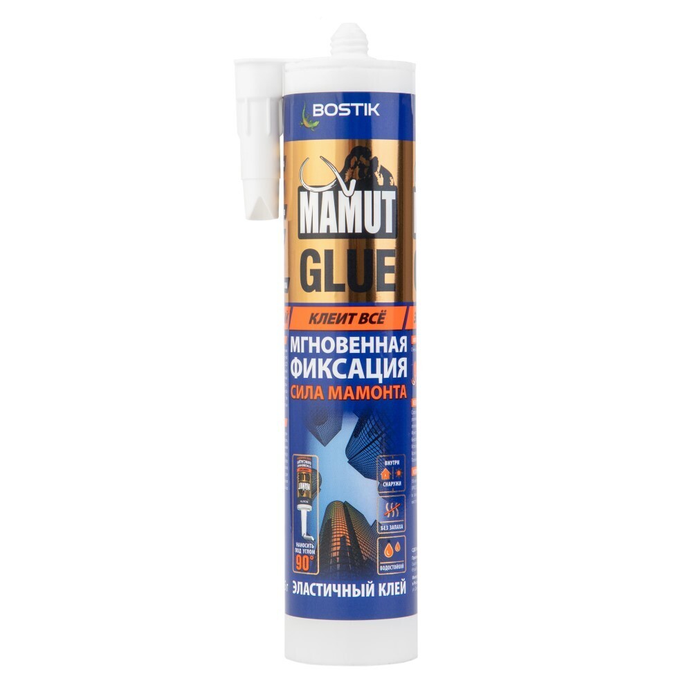 Изображение товара Клей монтажный гибридный Bostik Mamut Glue белый 280 мл