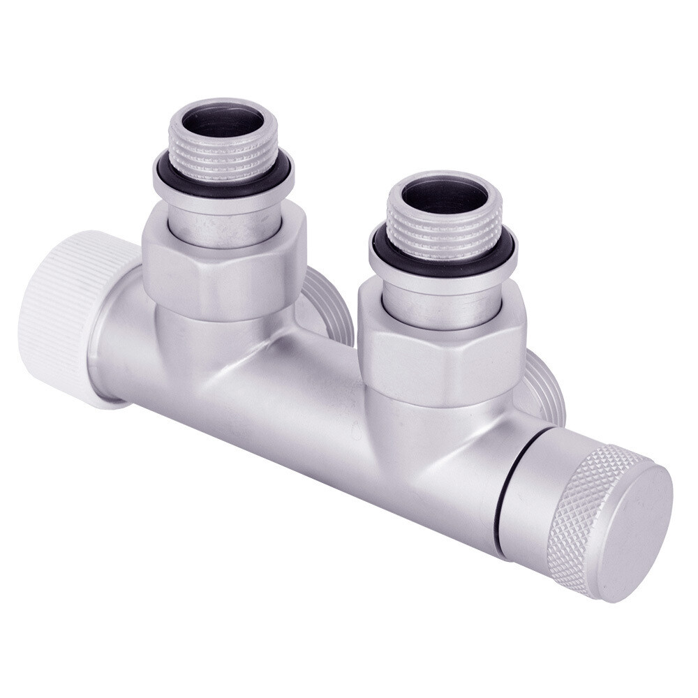 Изображение товара Узел нижнего подключения угловой SR Rubinetterie Tondera 1/2 НР х 3/4 НР с вентилем и герметичной п