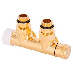 Изображение товара Узел нижнего подключения угловой SR Rubinetterie Tondera 1/2 НР(ш) х 3/4 НР(ш) ЕК для радиатора (0685-1500D0E0)