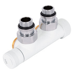 Изображение товара Узел нижнего подключения угловой SR Rubinetterie Tondera 1/2 НР(ш) х 3/4 НР(ш) ЕК для радиатора (0684-1500VCEA)