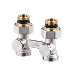 Изображение товара Узел нижнего подключения SR Rubinetterie Free Style 1/2 НР(ш) х 3/4 НР(ш) ЕК для радиатора (0741-1500N0E0)