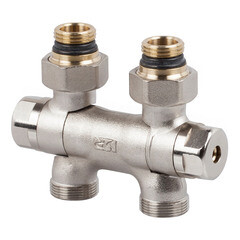 Изображение товара Узел нижнего подключения SR Rubinetterie Free Style 3/4 НР(ш) х 3/4 НР(ш) ЕК для радиатора (0705-1500N0E0)