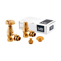 Изображение товара Комплект терморегулирующий угловой SR Rubinetterie Floral Old Style 1/2 для радиатора (K337-1500D000)