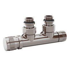 Изображение товара Узел нижнего подключения угловой SR Rubinetterie Tondera 1/2 НР(ш) х 3/4 НР(ш) ЕК для радиатора (0683-1500NSE0)