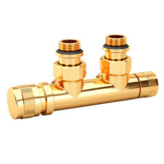 Изображение товара Узел нижнего подключения угловой SR Rubinetterie Tondera 1/2 НР(ш) х 3/4 НР(ш) ЕК для радиатора (0683-1500D0E0)