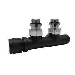 Изображение товара Узел нижнего подключения угловой SR Rubinetterie Tondera 1/2 НР(ш) х 3/4 НР(ш) ЕК для радиатора (0683-1500VCES)