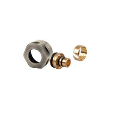 Изображение товара Евроконус SR Rubinetterie 16 мм х 3/4 для многослойной трубы никелированный (E383-2000NSF0)