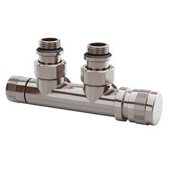 Изображение товара Узел нижнего подключения угловой SR Rubinetterie Tondera 1/2 НР(ш) х 3/4 НР(ш) ЕК для радиатора (0681-1500NSE0)