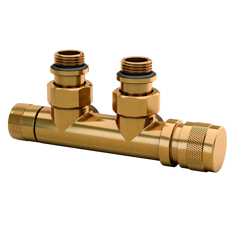 Изображение товара Угловой узел нижнего подключения радиатора SR Rubinetterie Tondera 1/2 х 3/4 НР Италия