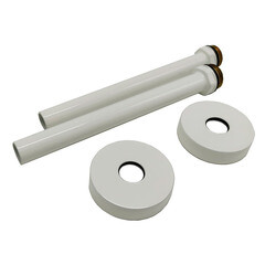 Изображение товара Трубки SR Rubinetterie декоративные 15 мм для радиатора с отражателем белые (A491-1500VE15)