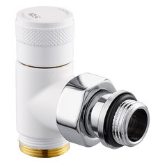 Изображение товара Клапан запорный угловой SR Rubinetterie Tondera 1/2 НР(ш) х 3/4 НР(ш) ЕК для радиатора (0673-1500VCEA)