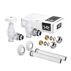 Изображение товара Комплект терморегулирующий угловой SR Rubinetterie Floral Old Style 1/2 х 24/19 для радиатора (A339-1500VCPA)