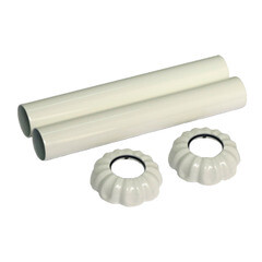 Изображение товара Трубки SR Rubinetterie декоративные 18-20 мм для радиатора белые (0497-1500V07A)