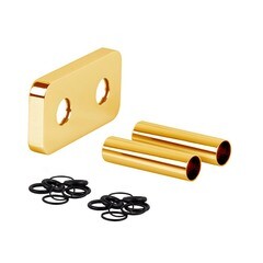 Изображение товара Трубки SR Rubinetterie декоративные 10-16 мм для радиатора с отражателем золото (0494-1000D070)