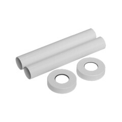 Изображение товара Трубки SR Rubinetterie декоративные 18-20 мм для радиатора белые (0491-1500V07A)