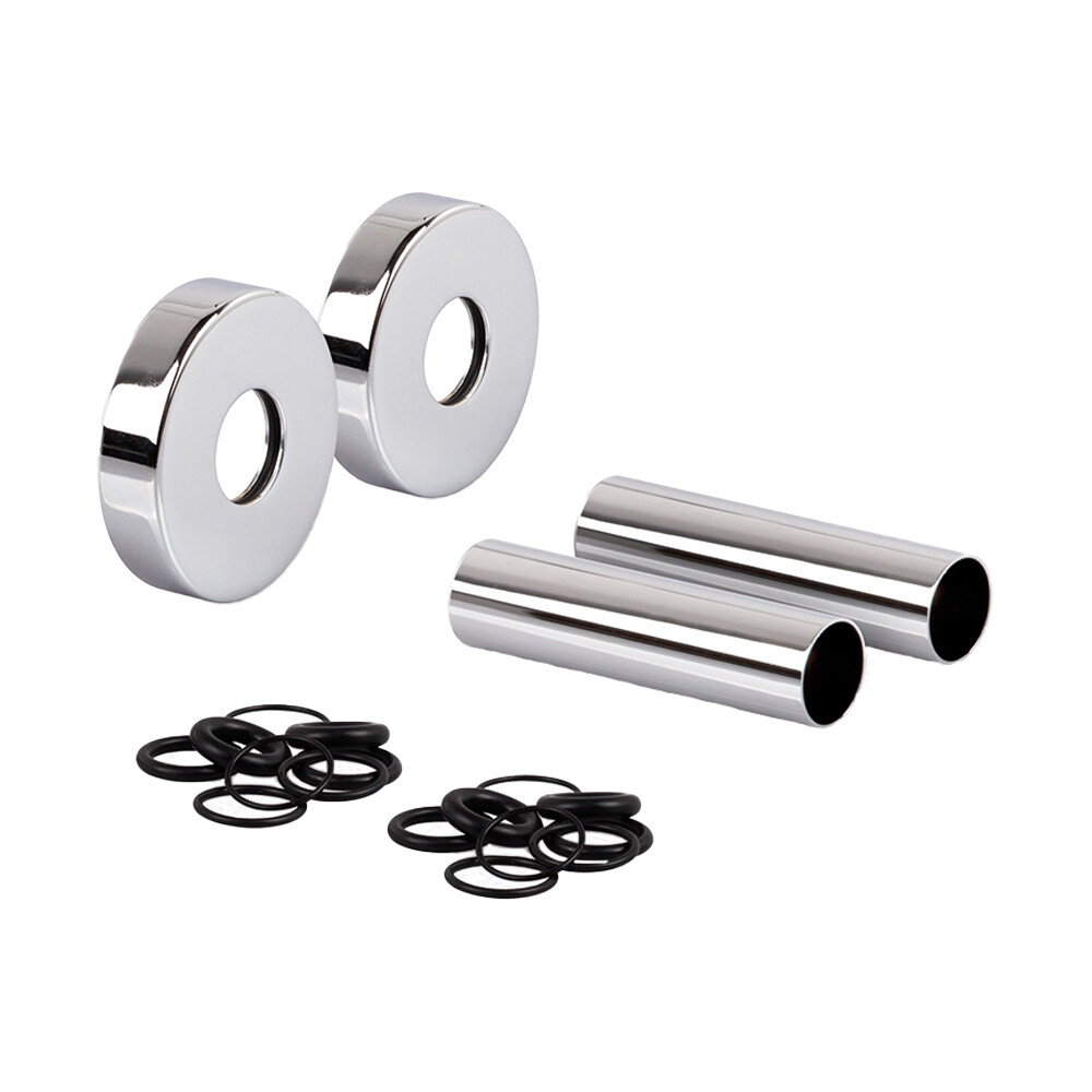 Изображение товара Декоративные трубки SR Rubinetterie для радиатора 18-20 мм хром 160 мм