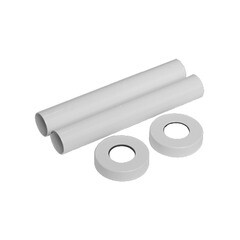 Изображение товара Трубки SR Rubinetterie декоративные 18-20 мм для радиатора белые (0491-1500V16A)