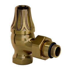 Изображение товара Клапан запорный угловой SR Rubinetterie Floral Old Style 1/2 ВР(г) х 1/2 НР(ш) для радиатора (0396-1500Z000)
