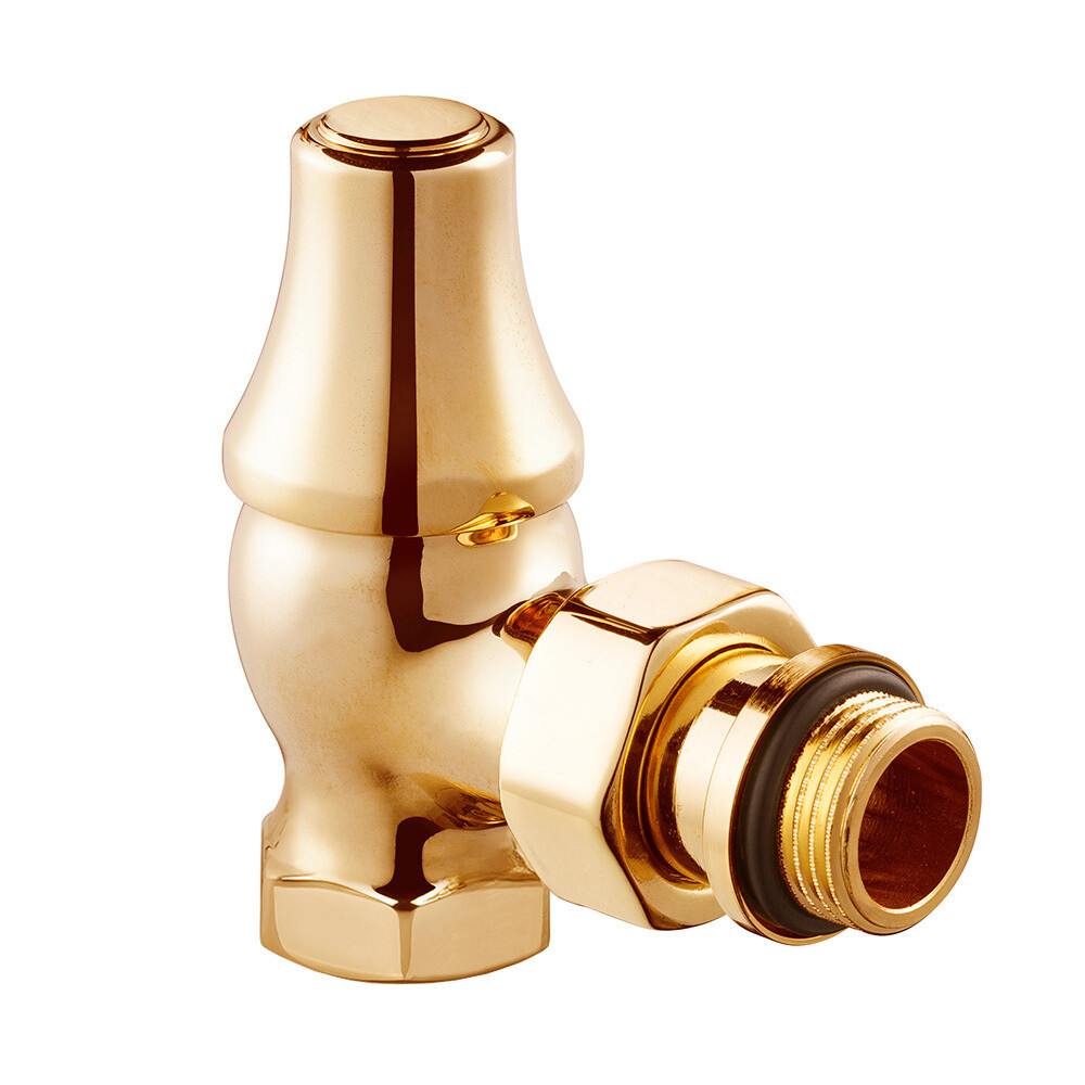 Изображение товара Запорный угловой клапан SR Rubinetterie Old Style 1/2 ВР х 1/2 НР для радиатора