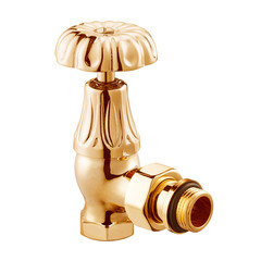 Изображение товара Клапан регулирующий угловой SR Rubinetterie Floral Old Style 1/2 ВР(г) х 1/2 НР(ш) для радиатора (0337-1500D000)