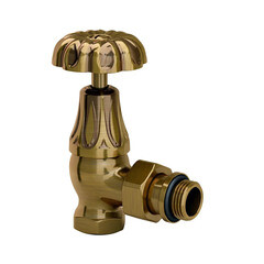 Изображение товара Клапан регулирующий угловой SR Rubinetterie Floral Old Style 1/2 ВР(г) х 1/2 НР(ш) для радиатора (0337-1500Z000)