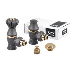 Изображение товара Комплект терморегулирующий угловой SR Rubinetterie Liberty 1/2х3/4 для радиатора (0320-2000V00P)