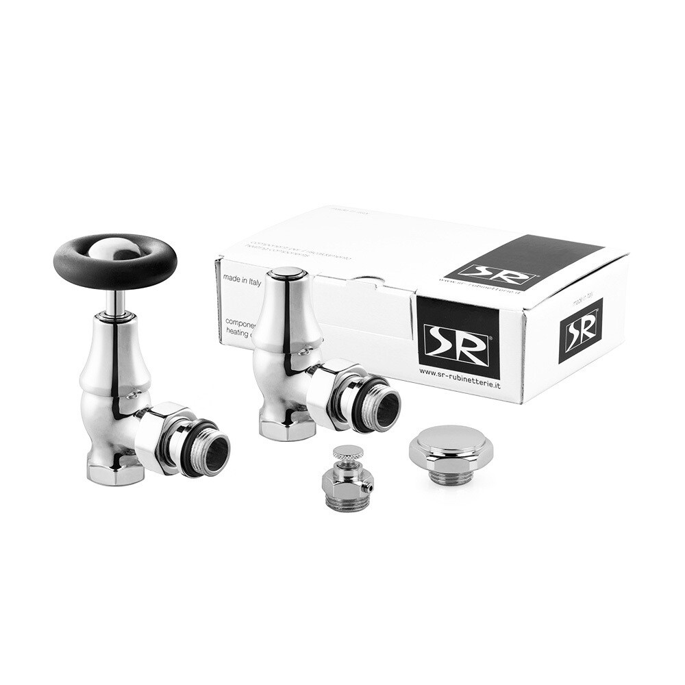 Изображение товара Комплект терморегулирующий угловой SR Rubinetterie Old Style 1/2 для радиатора (K390-1500C000)