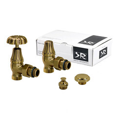 Изображение товара Комплект терморегулирующий угловой SR Rubinetterie Floral Old Style 1/2 х 24/19 для радиатора (K339-1500Z0P0)