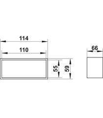 Соединитель прямой пластиковый для плоских воздуховодов 55х110 мм - фото 3