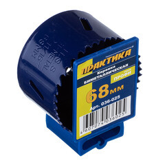 Коронка биметаллическая Практика (036-025) универсальная d68 мм - фото 3