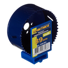 Коронка биметаллическая Практика (036-063) универсальная d89 мм - фото 3