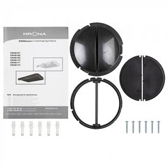 Кухонная вытяжка подвесная Krona Osten 50 см нержавеющая сталь - фото 5