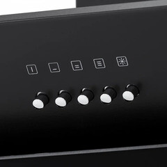 Кухонная вытяжка наклонная Krona Vierkant 60 см черная - фото 2