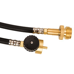 Шланг газовый Turbojet с резьбовым соединением CGA600 черный d18 мм 150 см - фото 3