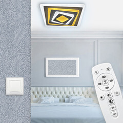 Люстра светодиодная потолочная Ritter Trampoli 100 Вт 2700-6400К 36 кв.м (52224 9) - фото 15