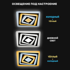 Люстра светодиодная потолочная Ritter Trampoli 100 Вт 2700-6400К 36 кв.м (52224 9) - фото 12