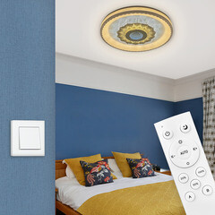 Люстра светодиодная потолочная Ritter Crystal 3D 120 Вт 2700-6400К 40 кв.м (52368 0) - фото 17