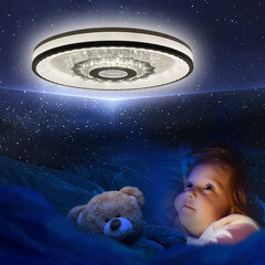 Люстра светодиодная потолочная Ritter Crystal 3D 120 Вт 2700-6400К 40 кв.м (52368 0) - фото 16