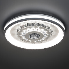 Люстра светодиодная потолочная Ritter Crystal 3D 120 Вт 2700-6400К 40 кв.м (52368 0) - фото 13