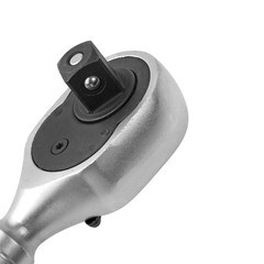 Ключ-трещотка AV Steel 1/2х120 мм 72 зубца укороченный - фото 2